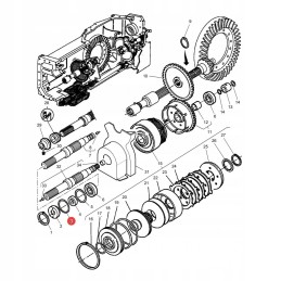O-ring massey ferguson 1009659m1 original
