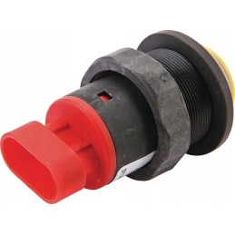 Lift button switch, round, yellow