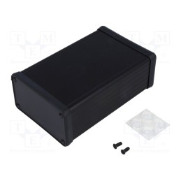 1 pcs x HAMMOND - 1455K1202BK - Enclosure: with panel, 1455, X: 78mm, Y: 120mm, Z: 43mm, aluminium