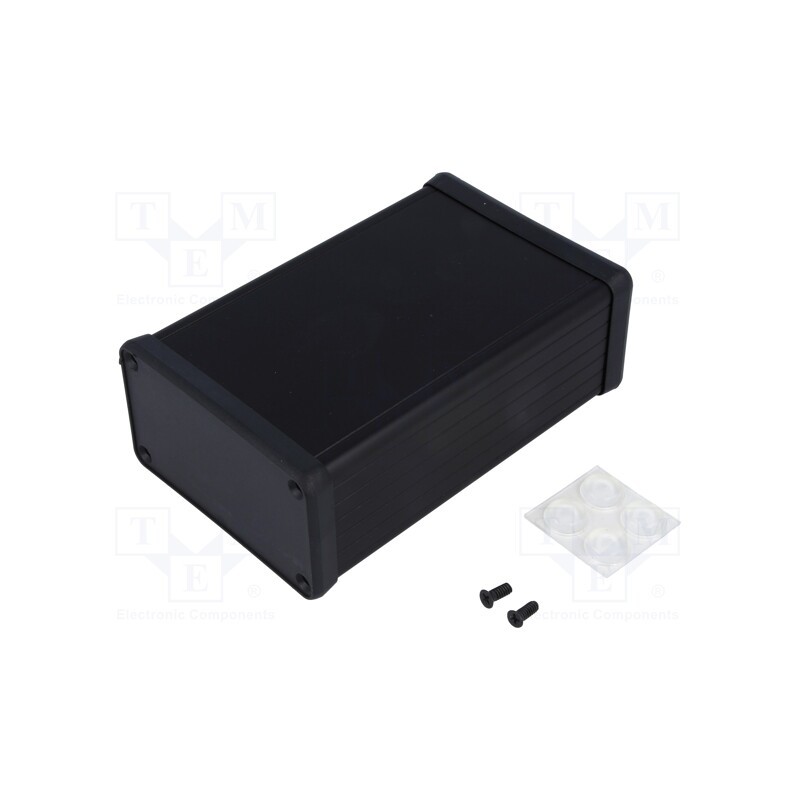 1 pcs x HAMMOND - 1455K1202BK - Enclosure: with panel, 1455, X: 78mm, Y: 120mm, Z: 43mm, aluminium