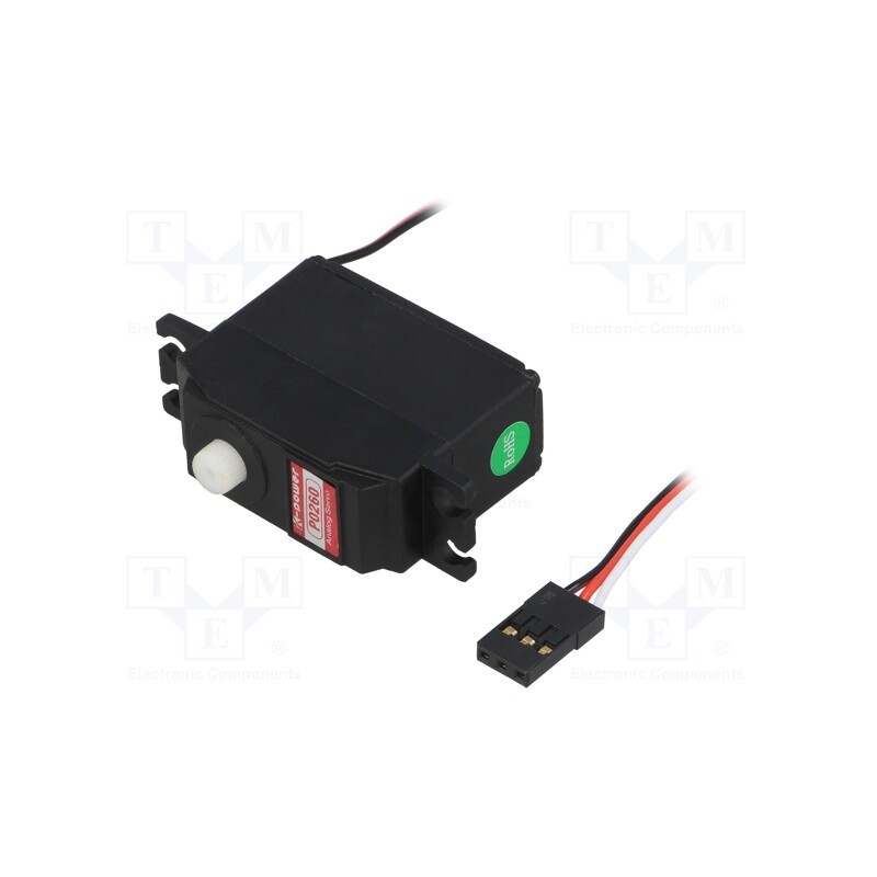 1 pcs x K-POWER - P0260 - Motor: servo, 4.8÷6VDC, mini, analogue, 35.5x15x29mm, plastic