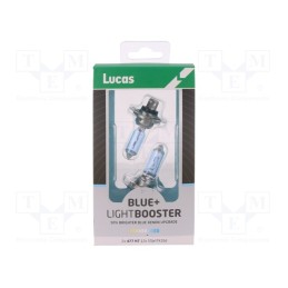 1 pcs x LUCAS - LLX477BL50X2 - Filament lamp: automotive, PX26d, white-blue, 12V, 55W