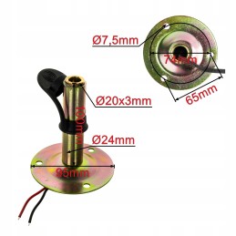 Fixing the warning lamp with a flange with 3 screws