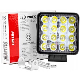 Halogen work lamp searchlight 15xLED 110x110mm