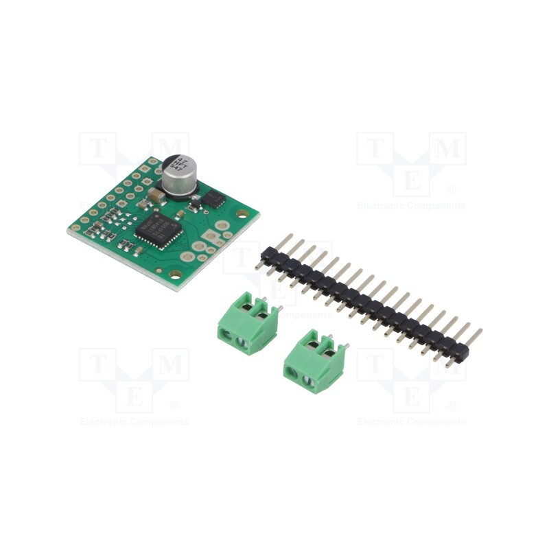1 pcs x POLOLU - TB9051FTG SINGLE BRUSHED DC MOTOR DRIVER - DC-motor driver, TB9051FTG, 20kHz, PWM, 2.6A, Uin mot: 4.5÷28V