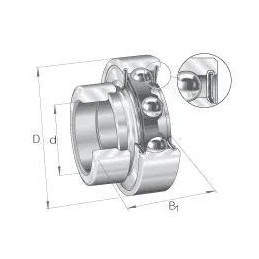 Bearing insert 25x47x12 mm ina fag