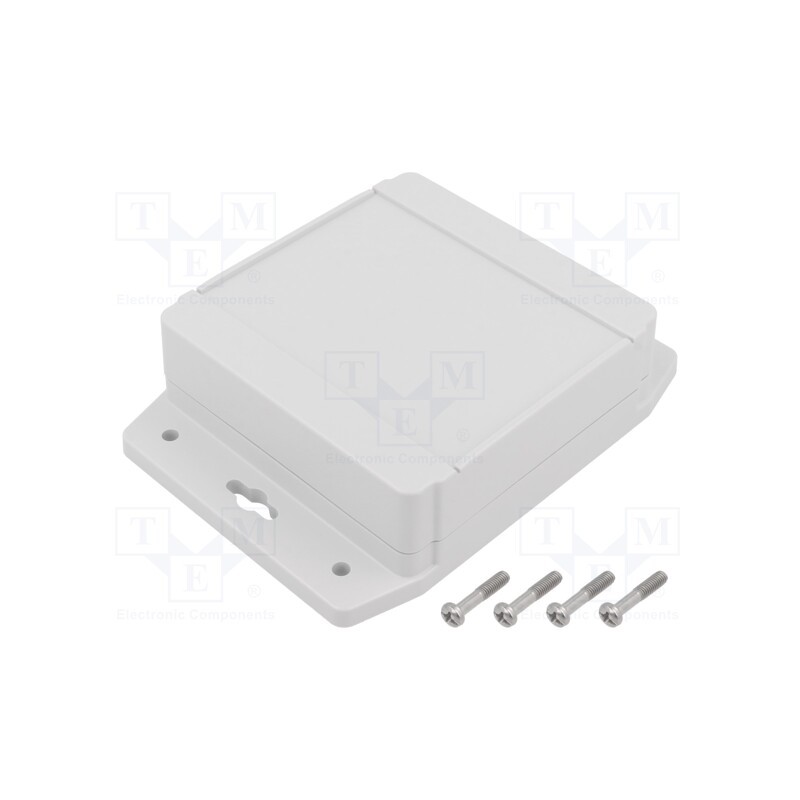 1 pcs x HAMMOND - 1555LF17GY - Enclosure: multipurpose, X: 104mm, Y: 106mm, Z: 37mm, 1555F, ABS, grey