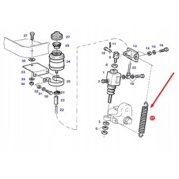 275100070081 foot brake extension spring a