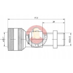 Hydraulic quick connector long m18x1 5 euro external