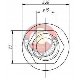 Hydraulic quick connector long m18x1 5 euro external