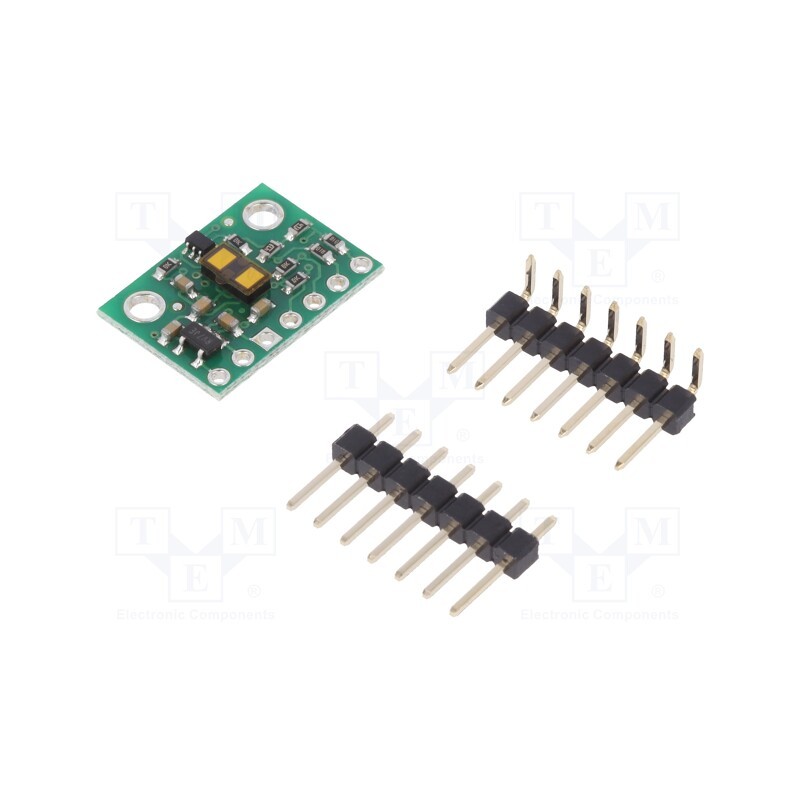 1 pcs x POLOLU - VL53L1X TIME-OF-FLIGHT DISTANCE SENSOR - Sensor: distance, laser, 2.6÷5.5VDC, I2C, Dist.range: 0.04÷4m
