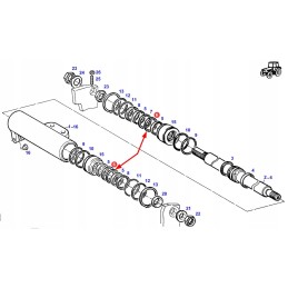 X547530000000 steering cylinder ring 40x4 2