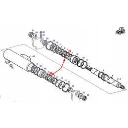 X547530000000 steering cylinder ring 40x4 2