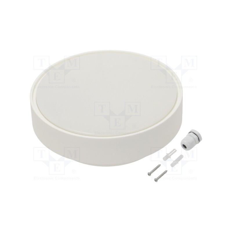 1 pcs x PAWBOL - D.3140M - Lamp: lighting fixture, DIONE, polycarbonate, E27, IP65, Ø: 248mm