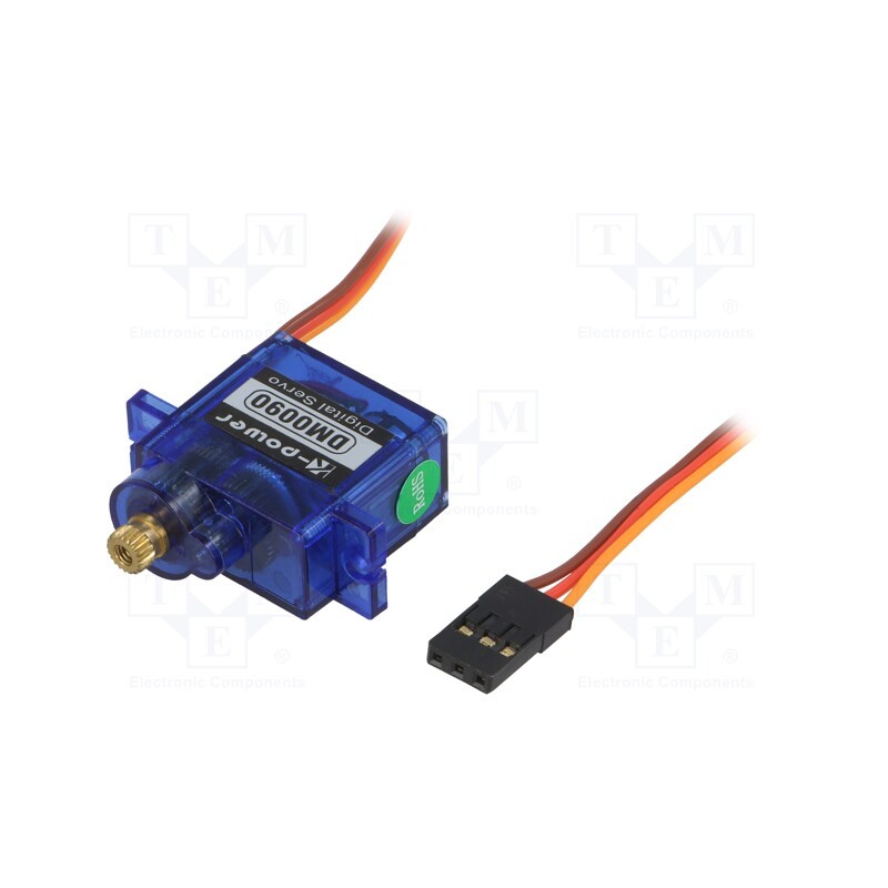1 pcs x K-POWER - DM0090 - Motor: servo, 4.8÷6VDC, micro, digital, 22.4x12.5x22.8mm, metal