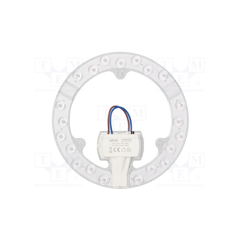 1 pcs x ADVITI - AD-SW-6274L3 - Lamp: LED light panel, 3000K, 176mm, 230VAC, 18W, 1650lm, CRImin: 80