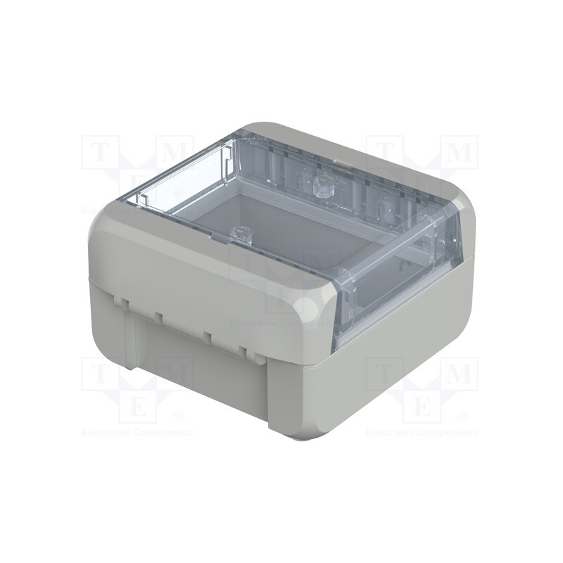 1 pcs x BOPLA - B 080805 PC-V0-G 7035 - Enclosure: multipurpose, X: 80mm, Y: 89mm, Z: 47mm, BOCUBE, grey