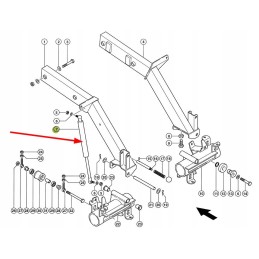 539678 0 gas actuator of the chaff spreader frame