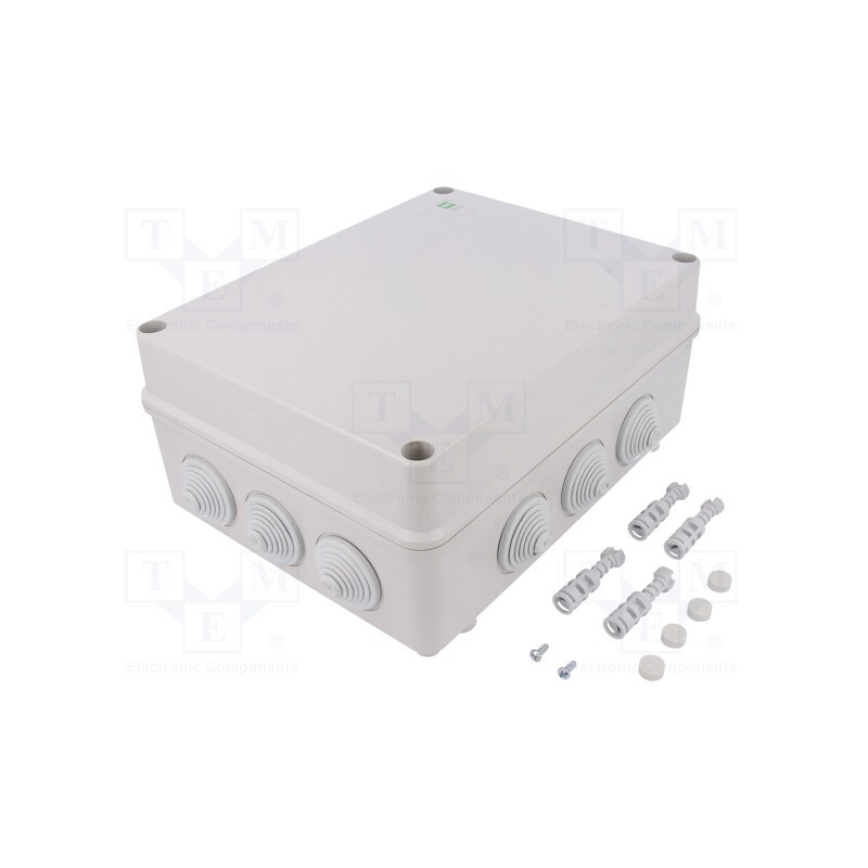 1 pcs x ELEKTRO-PLAST NASIELSK - 299897 - Enclosure: junction box, X: 244mm, Y: 305mm, Z: 126mm, IP55, grey