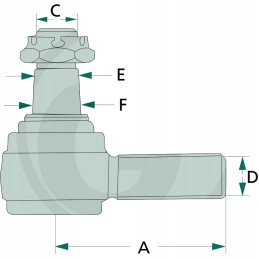 Ball joint 35 mm 1 2 unf