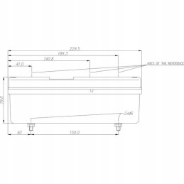 Rectangular combination rear lamp, right, 12 24v
