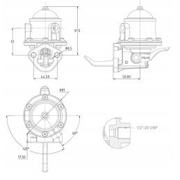 Feed pump 3637309m91 Polmo Landini Massey