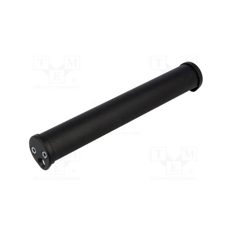 1 pcs x ELESA+GANTER - GN 481-30-300-SW -AS - Handle, aluminium, black, H: 34.5mm, L: 306mm, Ø: 30mm, oval