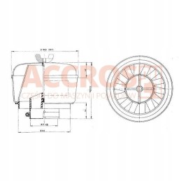Donaldson pre-air filter 186mm pbh001249
