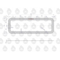 Lower seal of the reduction gear krazelite 0 8mm c 360 sp