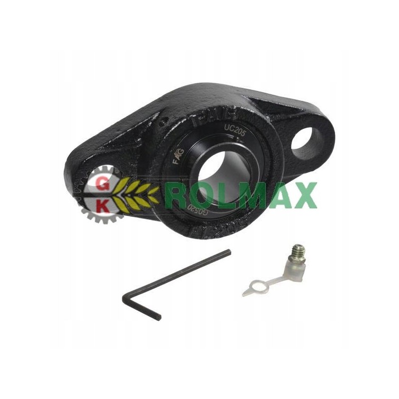 Bearing with 2-hole housing complete ina fag ucf