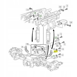 Front axle pin tls john deere l114112