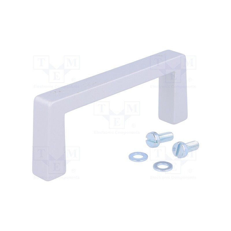 1 pcs x MENTOR - 268.02 - Handle, aluminium, grey, H: 40mm, L: 102mm, W: 12.2mm