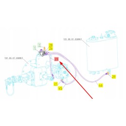101438205 hydraulic hose for threshing machine clutch
