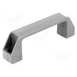 1 pcs x ELESA+GANTER - 37104 - Handle, technopolymer PA, grey, H: 41mm, L: 137mm, W: 26mm, F2: 2.5kN