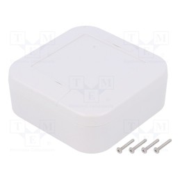 1 pcs x TAKACHI - WP10-10-4G - Enclosure: multipurpose, X: 100mm, Y: 100mm, Z: 40mm, WP, ASA, IP67