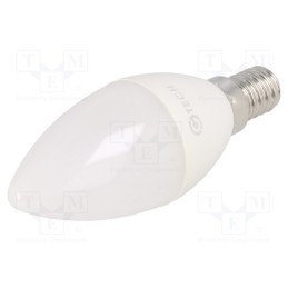 1 pcs x GTV Poland - GT-C37WW5W-3 - LED lamp, warm white, E14, 230VAC, 5W, 180°, 3000K, 3pcs.