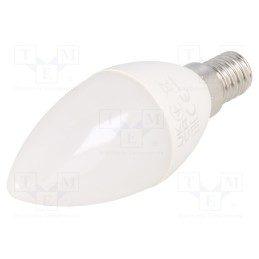 1 pcs x GTV Poland - GT-C37NW5W-3 - LED lamp, neutral white, E14, 230VAC, 5W, 180°, 4000K, 3pcs.