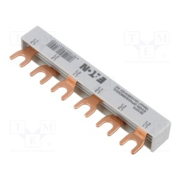 1 pcs x EATON ELECTRIC - EVGK-3PHAS/6MODUL - Busbar, 10mm2, Poles: 3, Urated: 240V,415V, Usurge rated: 4kV, fork
