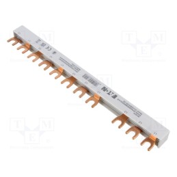 1 pcs x EATON ELECTRIC - EVGK-3PHAS/N/8MODUL/LS - Busbar, 10mm2, Poles: 3, Urated: 240V,415V, Usurge rated: 4kV, fork