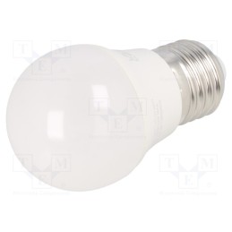 1 pcs x GTV Poland - GT-B45CWW5W-3 - LED lamp, warm white, E27, 230VAC, 5W, 200°, 3000K, 3pcs.