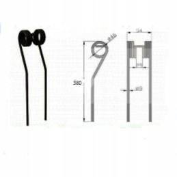 Finger of the carousel jar grinder