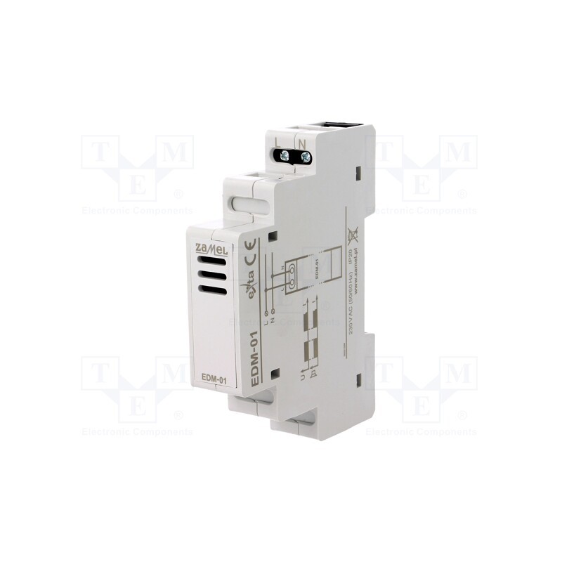 1 pcs x ZAMEL - EDM-01 - Signalling device, 230VAC, IP20, for DIN rail mounting
