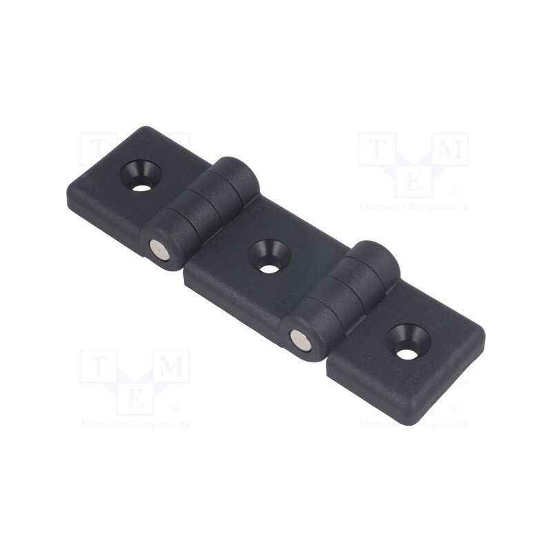 1 pcs x ELESA+GANTER - CFI.45-30/30 SH-6 - Hinge, Width: 104mm, technopolymer PA, black, H: 36mm, for profiles