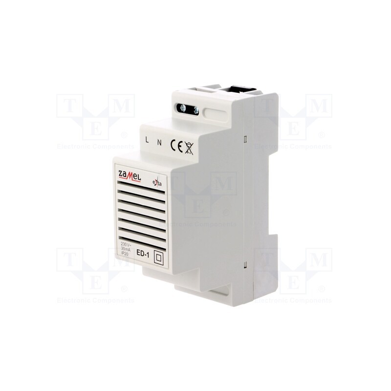 1 pcs x ZAMEL - ED-1 - Signalling device, 230VAC, IP20, for DIN rail mounting