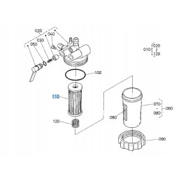 Fuel filter cartridge kubota 1627143562 st341 st401