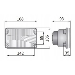 H4 road headlight 168x106 deutz fahr agrotron