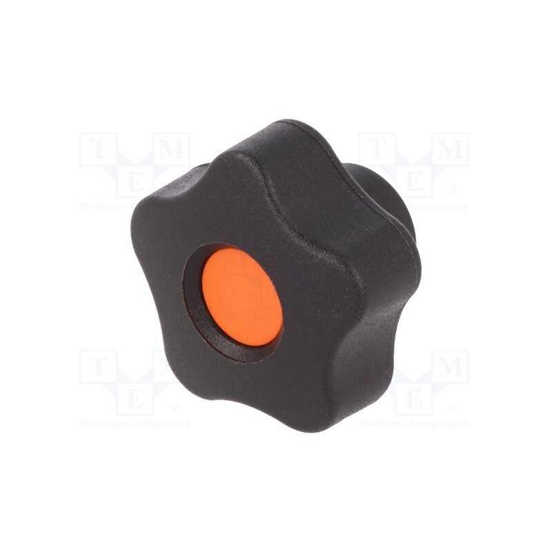 1 pcs x ELESA+GANTER - VCT.32 B-M8-C2 - Knob, Ø: 32mm, Int.thread: M8, 12mm, H: 23mm, technopolymer PP