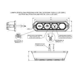 LED position lamp with turn signal 12 24 Lzd2265