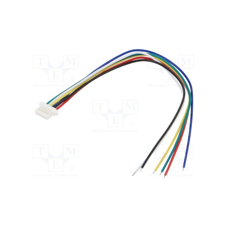 1 pcs x POLOLU - 6-PIN FEMALE JST SH-STYLE CABLE 12CM - Cable, JST SH, 120mm, PIN: 6, 28AWG