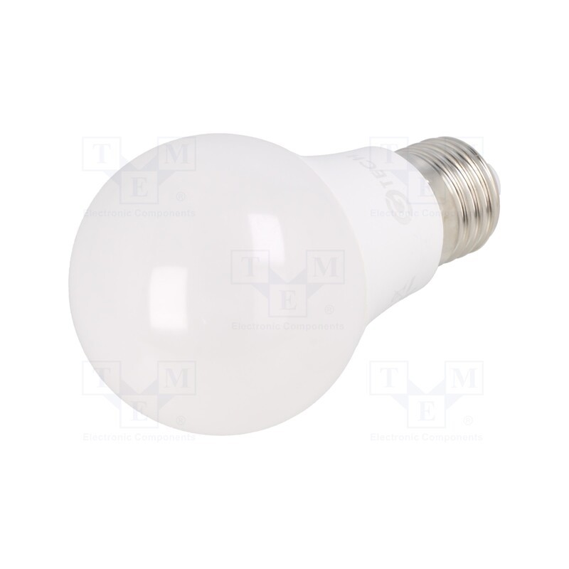 1 pcs x GTV Poland - GT-A60NW9W-3 - LED lamp, neutral white, E27, 230VAC, 8.8W, 200°, 4000K, 3pcs.